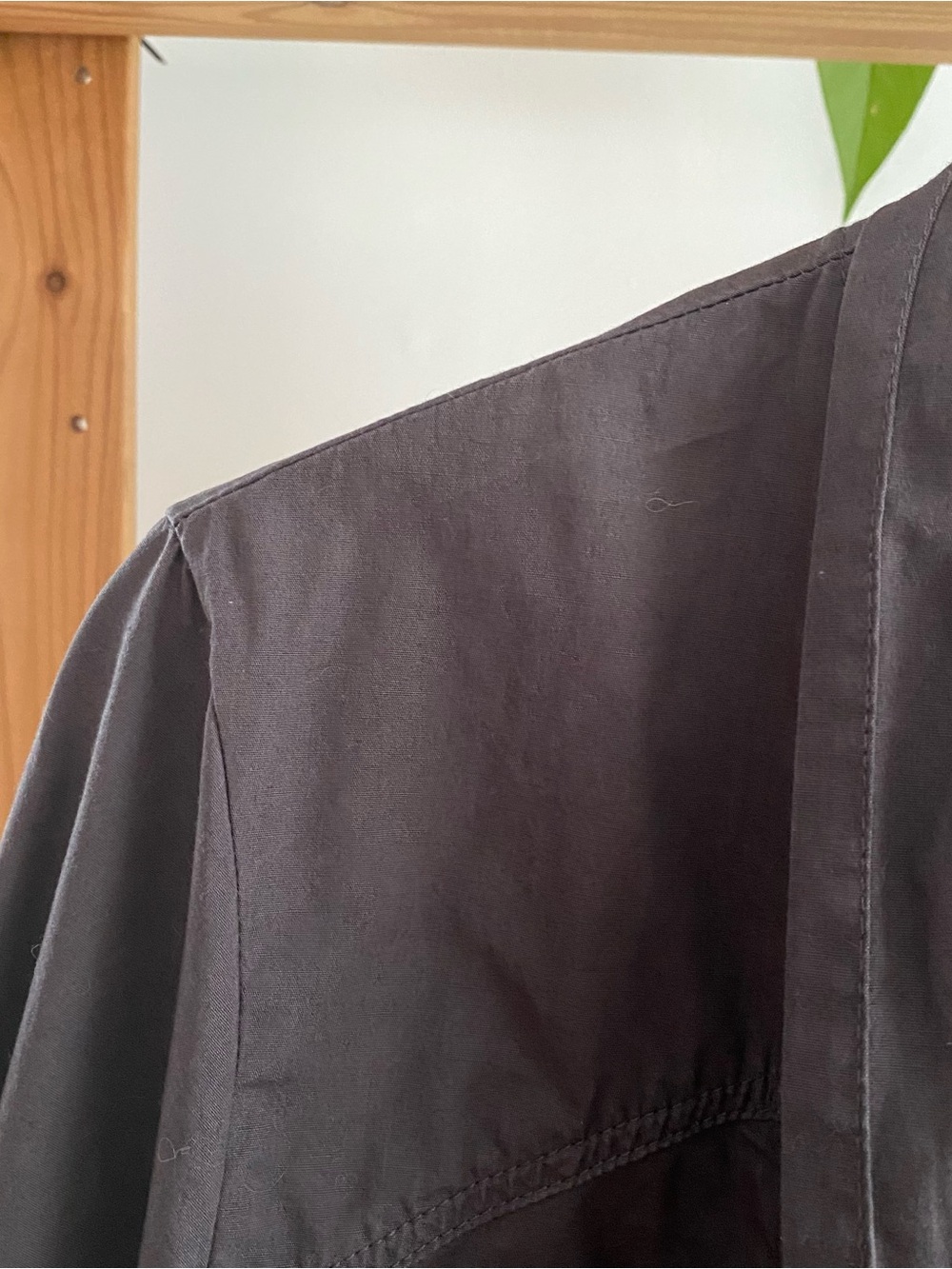 Prairie Underground Dark Gray Ruched Open Front Jacket Large - Picture 7 of 15